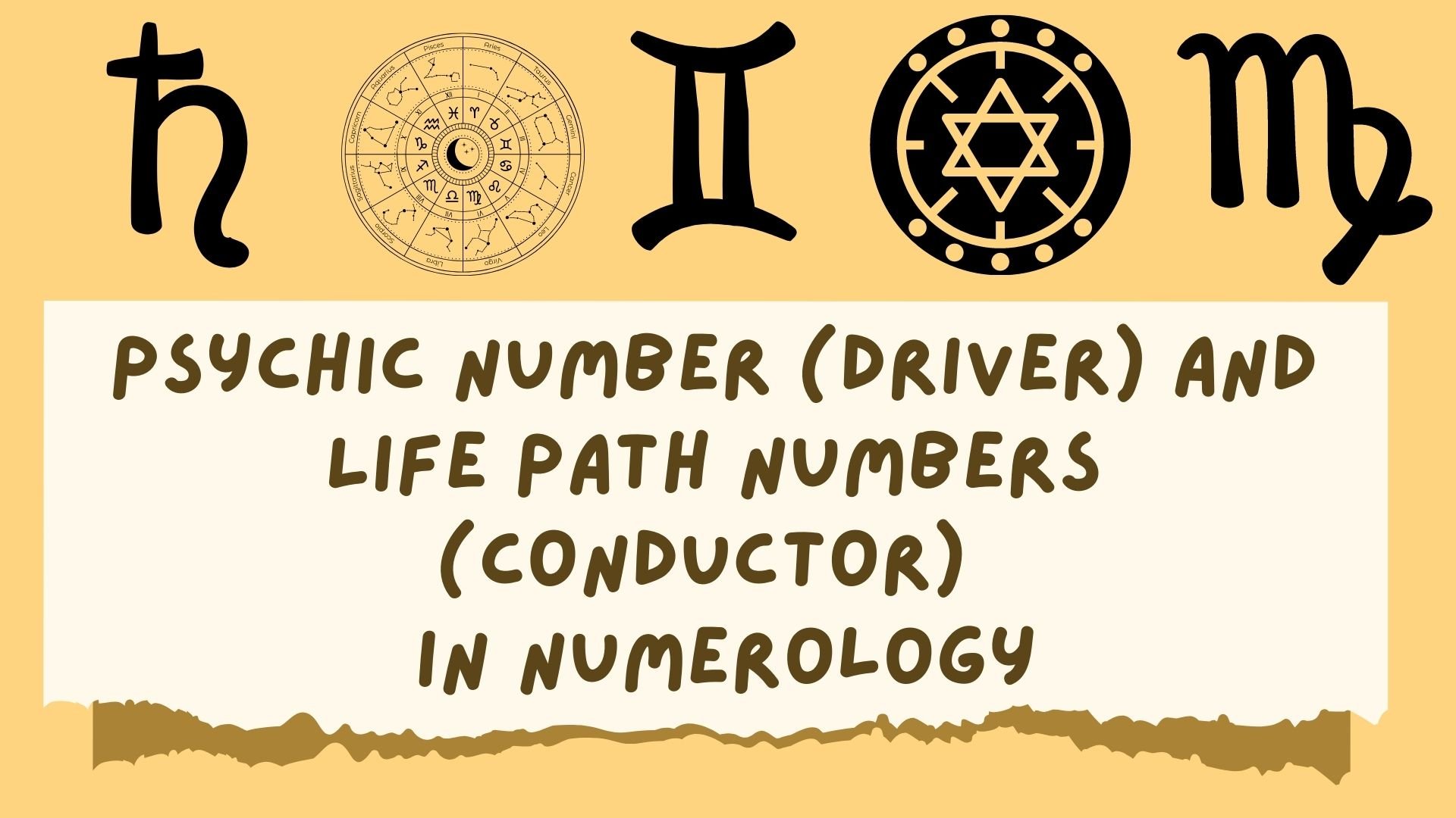What are Psychic Number (Driver) and Life Path Numbers (conductor)in Numerology